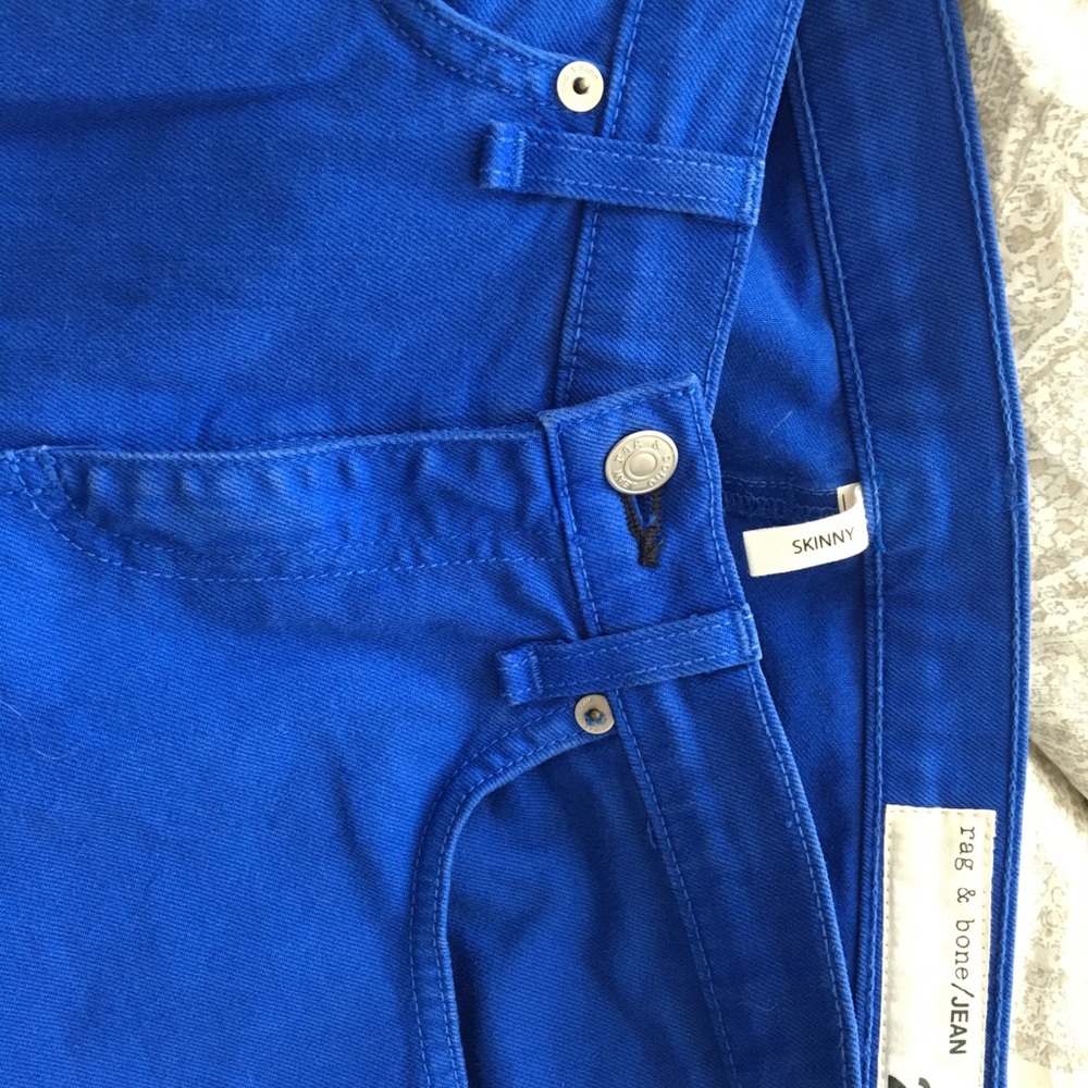 Deep blue Rag & Bone jeans. - Picture 2 of 2